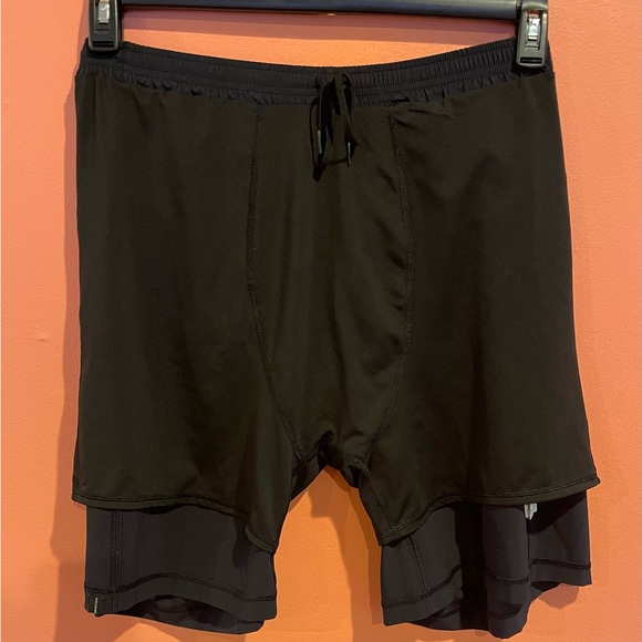 Prana Mens Black Drawstring Athletic Shorts with Side Pocket Size XL - Picture 9 of 9